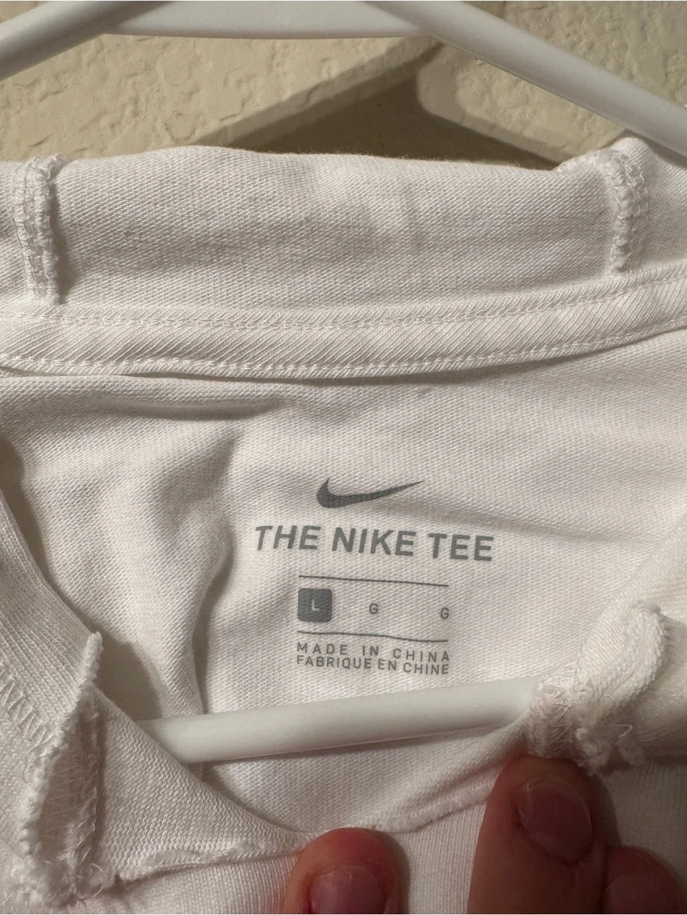 Nike SMU White Hooded Short-Sleeve Tee - Large